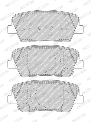 Set placute frana