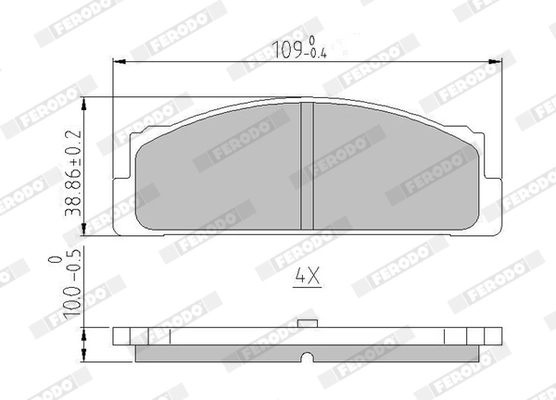 Set placute frana