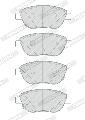 Set placute frana