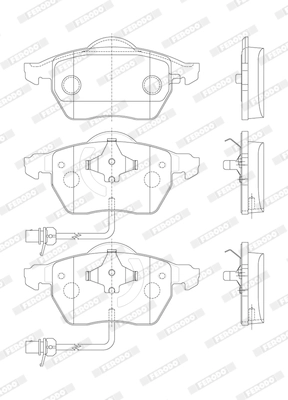 Set placute frana