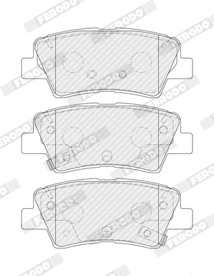 Set placute frana