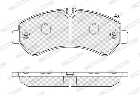 Set placute frana