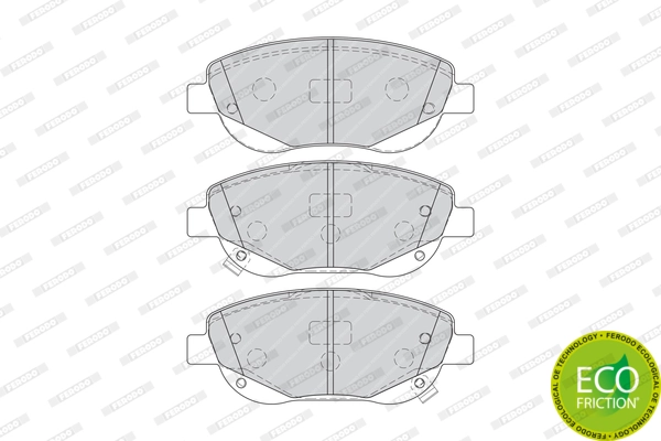 Set placute frana