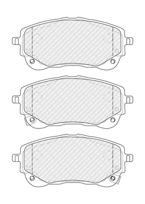 Set placute frana
