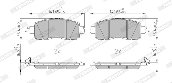 Set placute frana