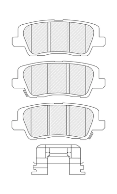 Set placute frana