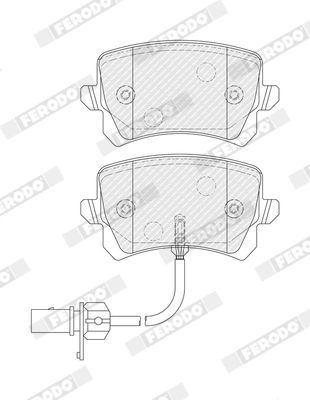 Set placute frana