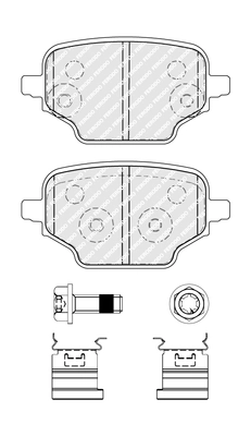 Set placute frana
