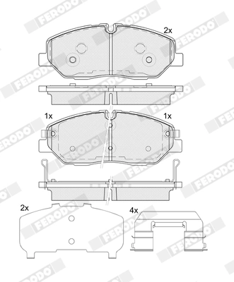 Set placute frana