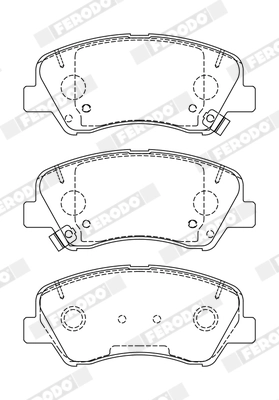 Set placute frana
