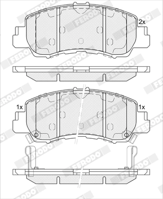 Set placute frana