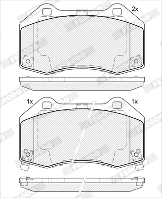 Set placute frana