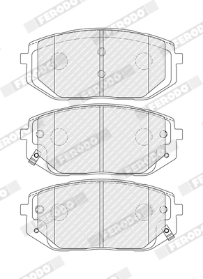 Set placute frana