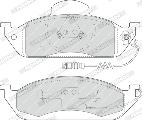 Set placute frana