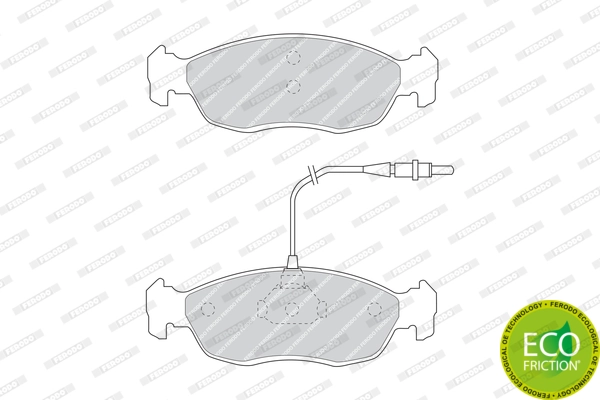 Set placute frana
