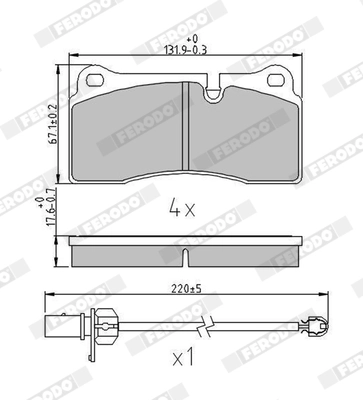 Set placute frana