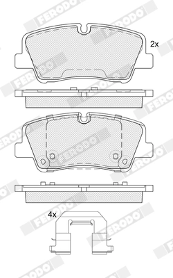 Set placute frana
