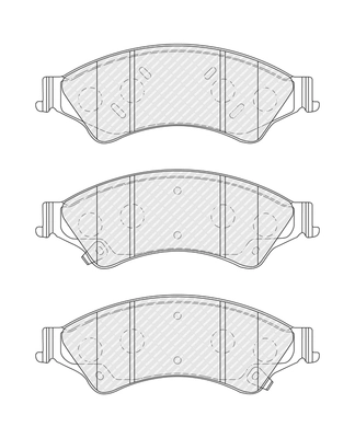 Set placute frana