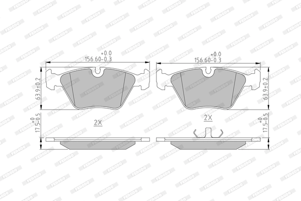 Set placute frana