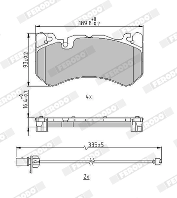 Set placute frana