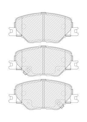 Set placute frana