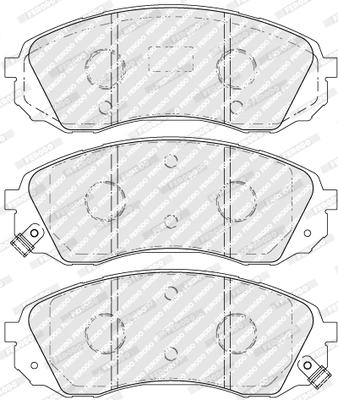 Set placute frana
