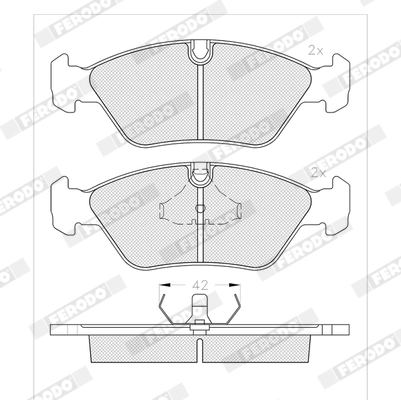Set placute frana
