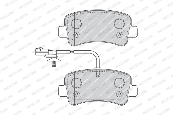Set placute frana