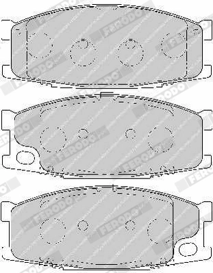 Set placute frana