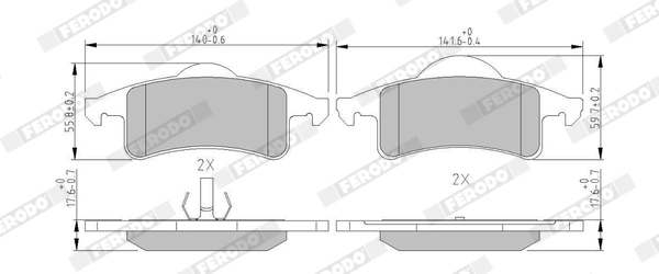 Set placute frana