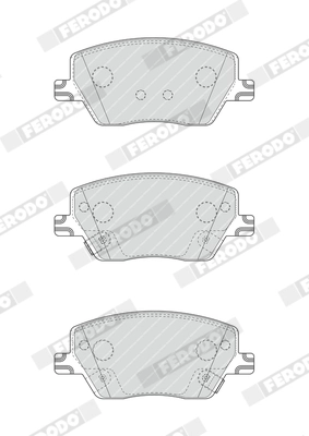 Set placute frana