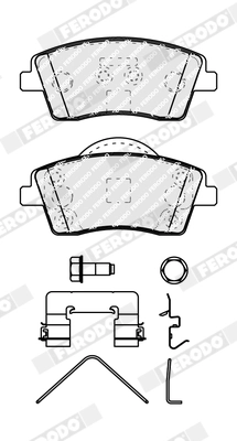 Set placute frana