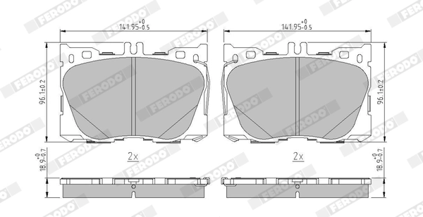 Set placute frana