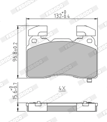 Set placute frana