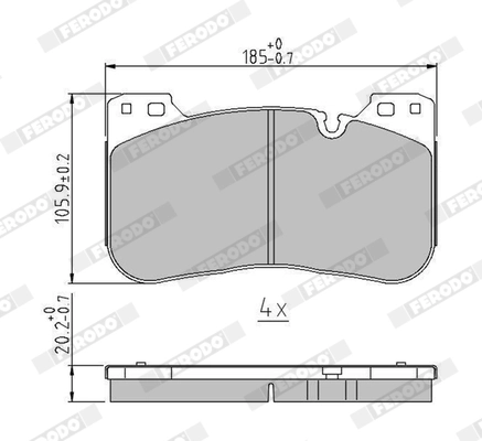 Set placute frana