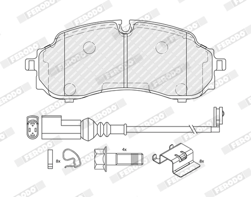 Set placute frana