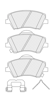 Set placute frana