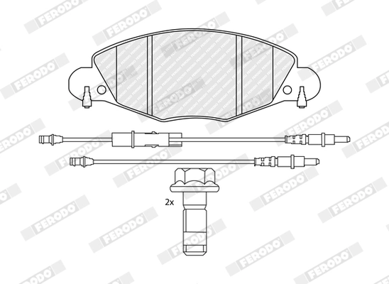 Set placute frana
