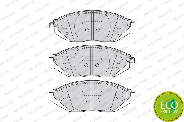 Set placute frana