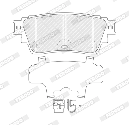Set placute frana