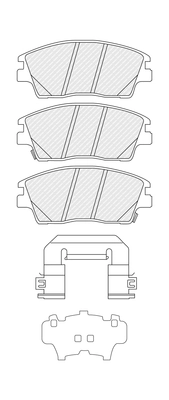 Set placute frana