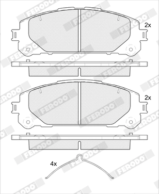Set placute frana