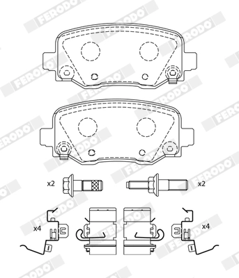 Set placute frana