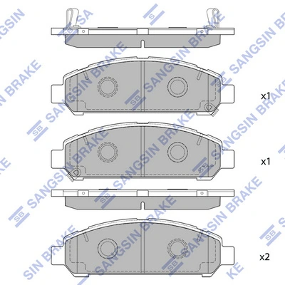 Set placute frana