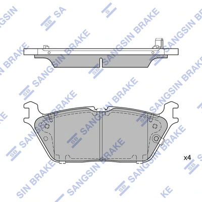 Set placute frana