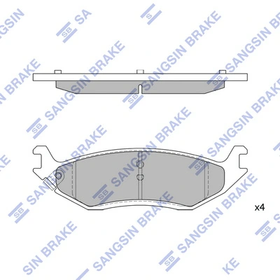Set placute frana