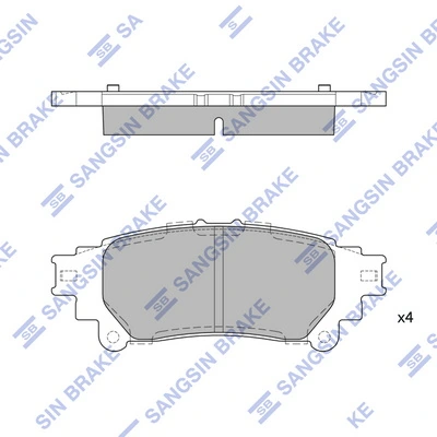 Set placute frana