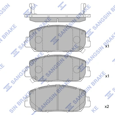 Set placute frana