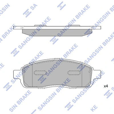 Set placute frana