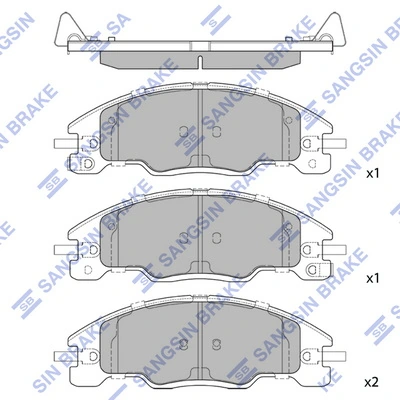 Set placute frana